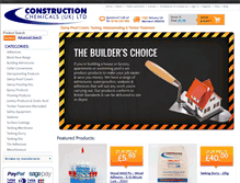 Tablet Screenshot of constructionchemicals.co.uk